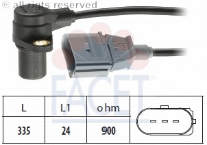 Senzor impulsuri, arbore cotit / senzor impulsuri,volanta 9.0398 FACET - Generator impulsuri