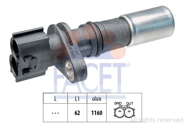 Senzor impulsuri, arbore cotit / senzor impulsuri,volanta 9.0478 FACET - Indicatoare Senzor impulsuri, arbore cotit / senzor impulsuri,volanta 9.0478 FACET - Indicatoare