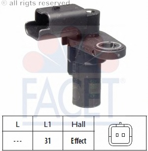 Senzor impulsuri, arbore cotit / senzor impulsuri,volanta 9.0579 FACET - Generator impulsuri Senzor impulsuri, arbore cotit / senzor impulsuri,volanta 9.0579 FACET - Generator impulsuri