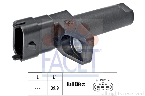 Senzor impulsuri, arbore cotit / senzor impulsuri,volanta 9.0654 FACET - Generator impulsuri Senzor impulsuri, arbore cotit / senzor impulsuri,volanta 9.0654 FACET - Generator impulsuri