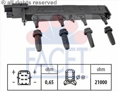 bobina de inductie 9.6308 FACET - Bobina inductie bobina de inductie 9.6308 FACET - Bobina inductie