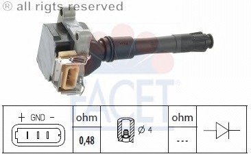 bobina de inductie 9.6312 FACET - Bobina inductie bobina de inductie 9.6312 FACET - Bobina inductie