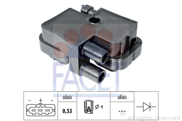 bobina de inductie 9.6317 FACET - Bobina inductie bobina de inductie 9.6317 FACET - Bobina inductie