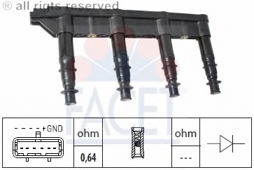bobina de inductie 9.6383 FACET - Bobina inductie bobina de inductie 9.6383 FACET - Bobina inductie