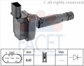 bobina de inductie 9.6386 FACET - Bobina inductie bobina de inductie 9.6386 FACET - Bobina inductie