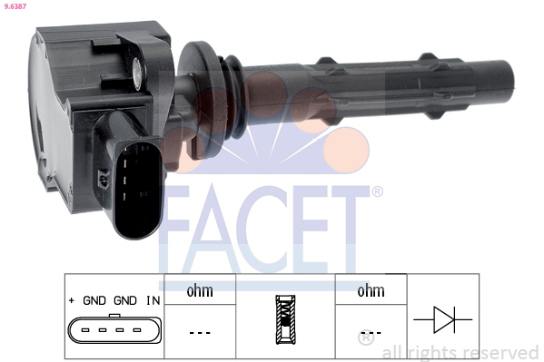 bobina de inductie 9.6387 FACET - Bobina inductie bobina de inductie 9.6387 FACET - Bobina inductie