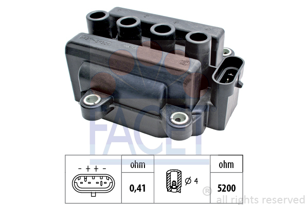 bobina de inductie 9.6418 FACET - Bobina inductie bobina de inductie 9.6418 FACET - Bobina inductie