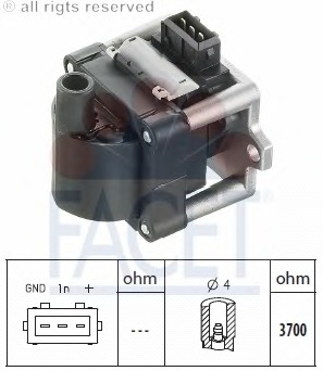 Bobina, aprindere 9.8114 FACET - Bobina inductie Bobina, aprindere 9.8114 FACET - Bobina inductie
