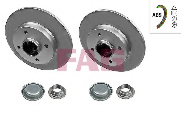 Disc frana 713 5405 80 FAG - Rulment roata / butuc roata Disc frana 713 5405 80 FAG - Rulment roata / butuc roata