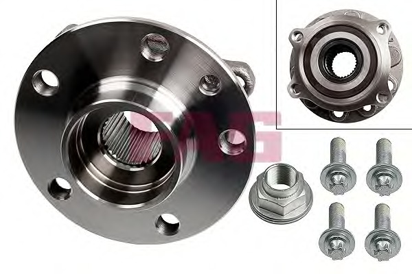 Set rulment roata 713 6063 60 FAG - Rulment roata / butuc roata