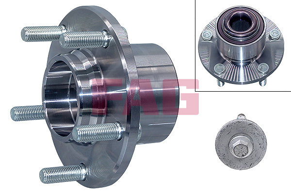 Set rulment roata 713 6157 60 FAG - Rulment roata / butuc roata