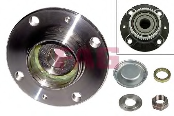 Set rulment roata 713 6500 40 FAG - Rulment roata / butuc roata