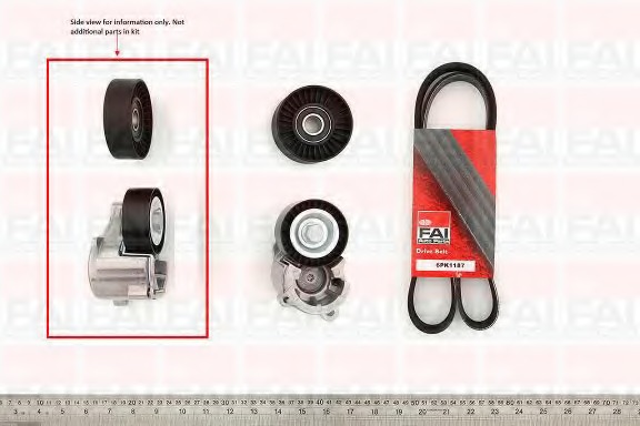 Curea transmisie cu caneluri FBK16 FAI AutoParts - Transmisie - kit accesorii Curea transmisie cu caneluri FBK16 FAI AutoParts - Transmisie - kit accesorii