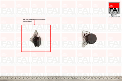 rola intinzator,curea transmisie T1000 FAI AutoParts - Rola intinzatoare