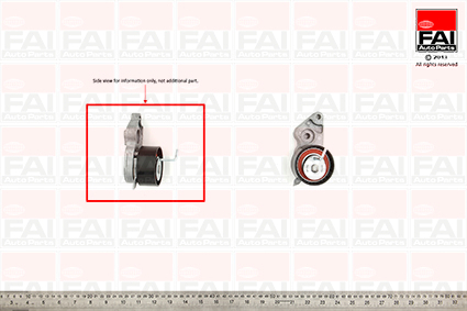 rola intinzator,curea distributie T9315 FAI AutoParts - Kit distributie / curea distributie
