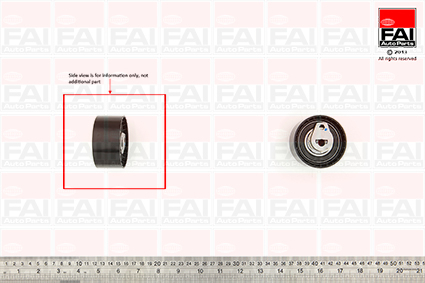 rola intinzator,curea distributie T9513 FAI AutoParts - Kit distributie / curea distributie