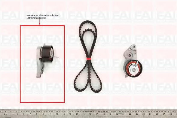 Set curea de distributie TBK104 FAI AutoParts - Kit distributie / curea distributie