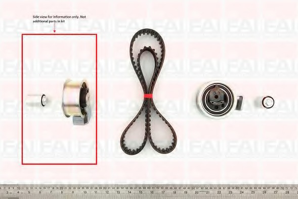 Set curea de distributie TBK161 FAI AutoParts - Kit distributie / curea distributie