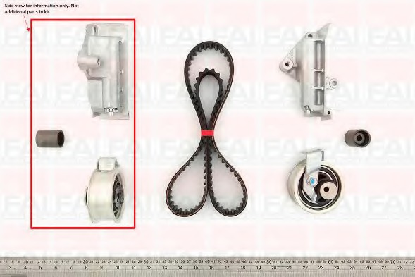 Set curea de distributie TBK168 FAI AutoParts - Kit distributie / curea distributie