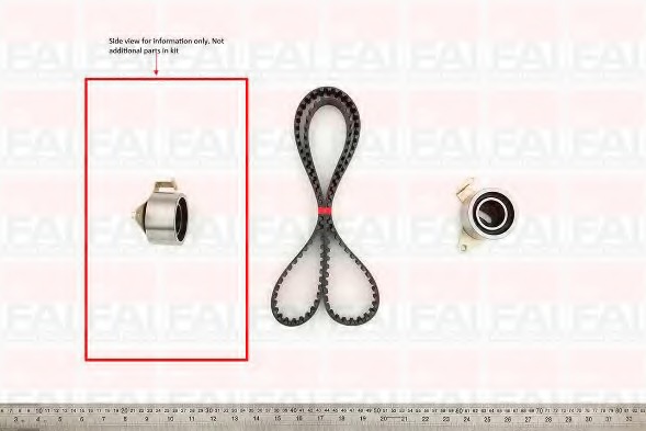 Set curea de distributie TBK441 FAI AutoParts - Kit distributie / curea distributie
