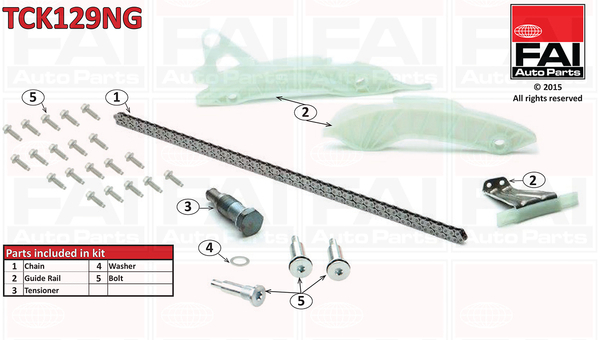 chit lant de distributie TCK129NG FAI AutoParts - Lant de distributie /- intinzator /- de ghidare chit lant de distributie TCK129NG FAI AutoParts - Lant de distributie /- intinzator /- de ghidare