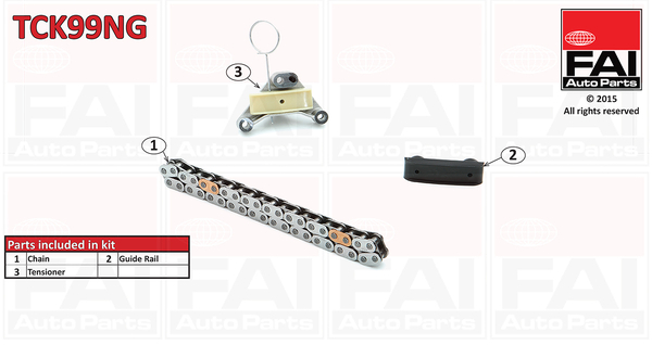 chit lant de distributie TCK99NG FAI AutoParts - Lant de distributie /- intinzator /- de ghidare chit lant de distributie TCK99NG FAI AutoParts - Lant de distributie /- intinzator /- de ghidare