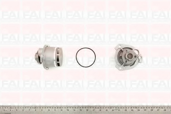 pompa apa WP6167 FAI AutoParts - Pompa apa/ garnitura