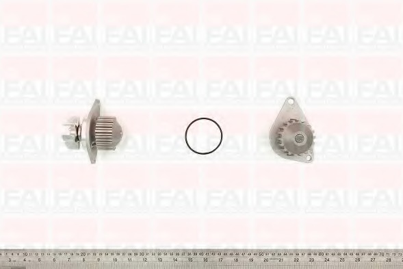 pompa apa WP6344 FAI AutoParts - Pompa apa/ garnitura pompa apa WP6344 FAI AutoParts - Pompa apa/ garnitura