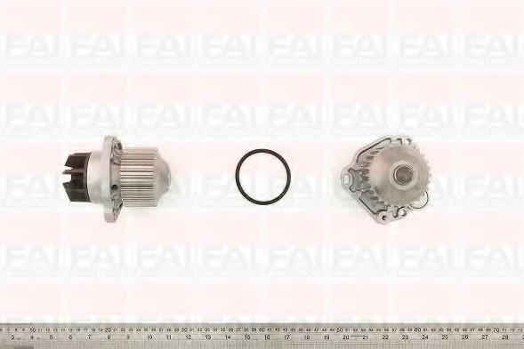 pompa apa WP6384 FAI AutoParts - Pompa apa/ garnitura