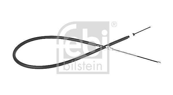 Cablu, frana de parcare 09050 FEBI BILSTEIN - Maneta/ cablu