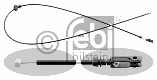 Cablu, capota motor 15174 FEBI BILSTEIN - Trapa/ capota/ usi/ acoperis escamotabil/ pavilion pliant