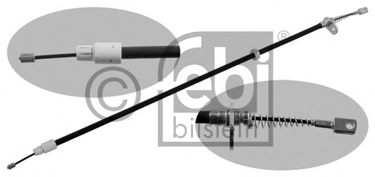 Cablu, frana de parcare 34914 FEBI BILSTEIN - Maneta/ cablu Cablu, frana de parcare 34914 FEBI BILSTEIN - Maneta/ cablu