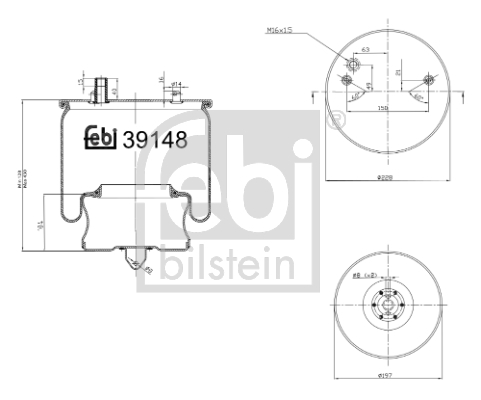 Burduf, suspensie pneumatica 39148 FEBI BILSTEIN - Suspensie pneumatica Burduf, suspensie pneumatica 39148 FEBI BILSTEIN - Suspensie pneumatica