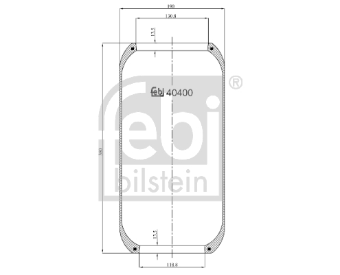 Burduf, suspensie pneumatica 40400 FEBI BILSTEIN - Suspensie pneumatica