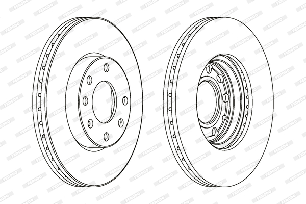 Disc frana DDF1041 FERODO - Frana disc Disc frana DDF1041 FERODO - Frana disc