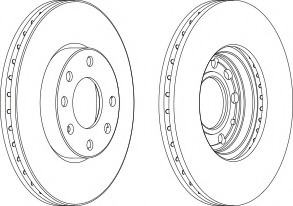 Disc frana DDF1041C-1 FERODO - Frana disc Disc frana DDF1041C-1 FERODO - Frana disc