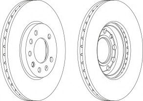 Disc frana DDF1042C-1 FERODO - Frana disc Disc frana DDF1042C-1 FERODO - Frana disc