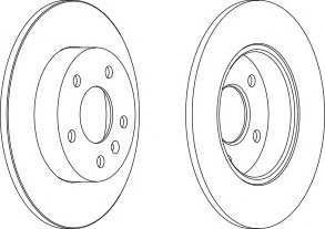 Disc frana DDF1044-1 FERODO - Frana disc Disc frana DDF1044-1 FERODO - Frana disc