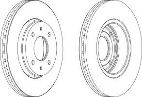 Disc frana DDF1068C-1 FERODO - Disc frana Disc frana DDF1068C-1 FERODO - Disc frana