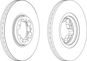 Disc frana DDF1113C-1 FERODO - Frana disc Disc frana DDF1113C-1 FERODO - Frana disc