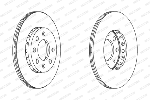 Disc frana DDF116-1 FERODO - Frana disc Disc frana DDF116-1 FERODO - Frana disc