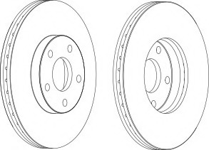 Disc frana DDF1172-1 FERODO - Frana disc Disc frana DDF1172-1 FERODO - Frana disc