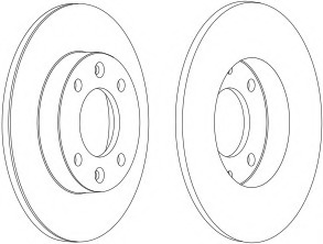 Disc frana DDF1178-1 FERODO - Disc frana Disc frana DDF1178-1 FERODO - Disc frana