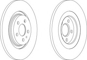 Disc frana DDF1181-1 FERODO - Disc frana