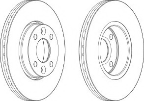 Disc frana DDF1201C-1 FERODO - Frana disc Disc frana DDF1201C-1 FERODO - Frana disc