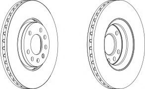 Disc frana DDF1215-1 FERODO - Frana disc Disc frana DDF1215-1 FERODO - Frana disc