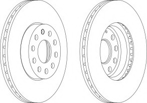 Disc frana DDF1218C-1 FERODO - Disc frana Disc frana DDF1218C-1 FERODO - Disc frana