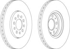 Disc frana DDF1221C-1 FERODO - Disc frana Disc frana DDF1221C-1 FERODO - Disc frana