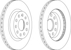 Disc frana DDF1223C-1 FERODO - Disc frana