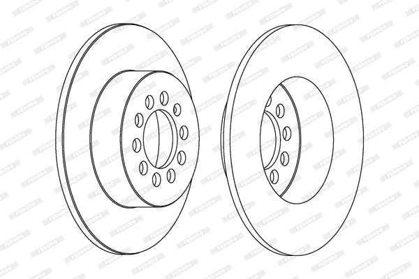 Disc frana DDF1224 FERODO - Disc frana